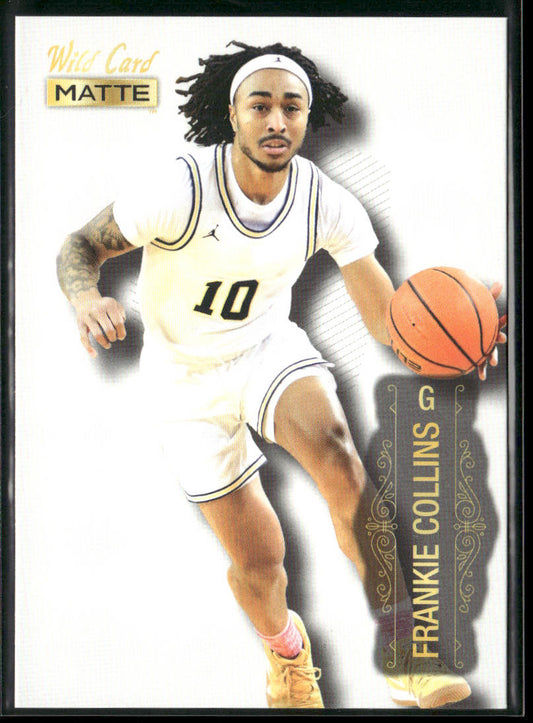 Frankie Collins 2022 Wild Card Matte White #MB-23 Michigan Wolverines front