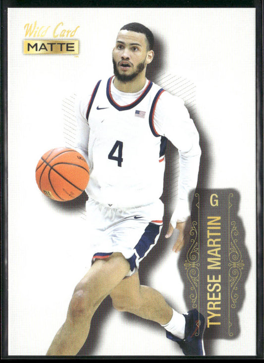 Tyrese Martin 2022 Wild Card Matte White #MB-73 Connecticut Huskies front