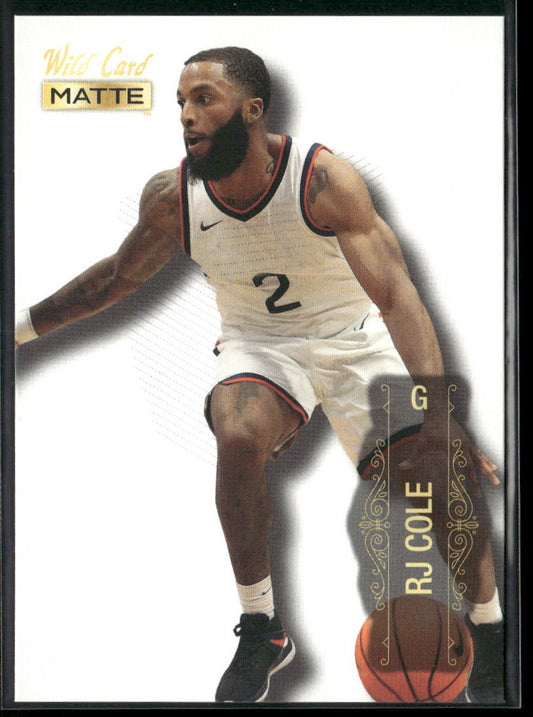 RJ Cole 2022 Wild Card Matte White #MB-64 Connecticut Huskies