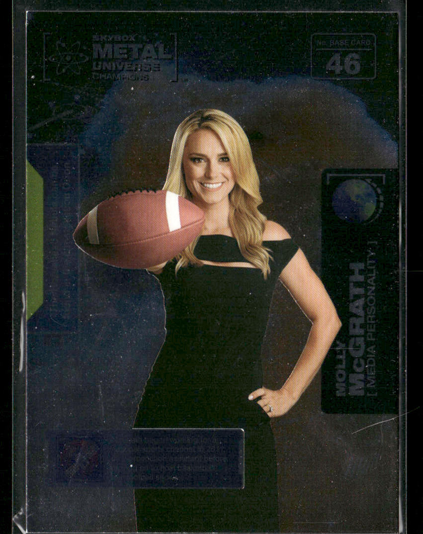 Molly McGrath 2021 SkyBox Metal Universe Champions Copper #46 front