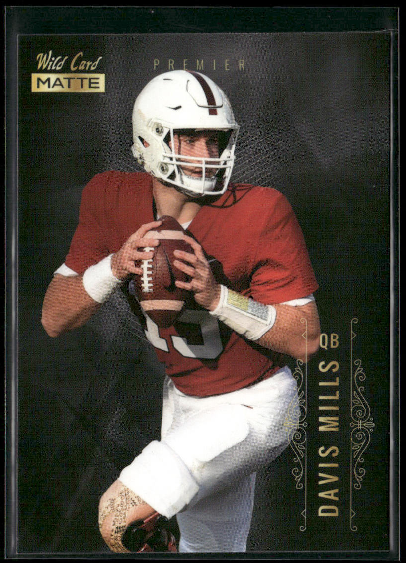 Davis Mills 2021 Wild Card Matte White Black #MBC-25 Stanford Cardinal front
