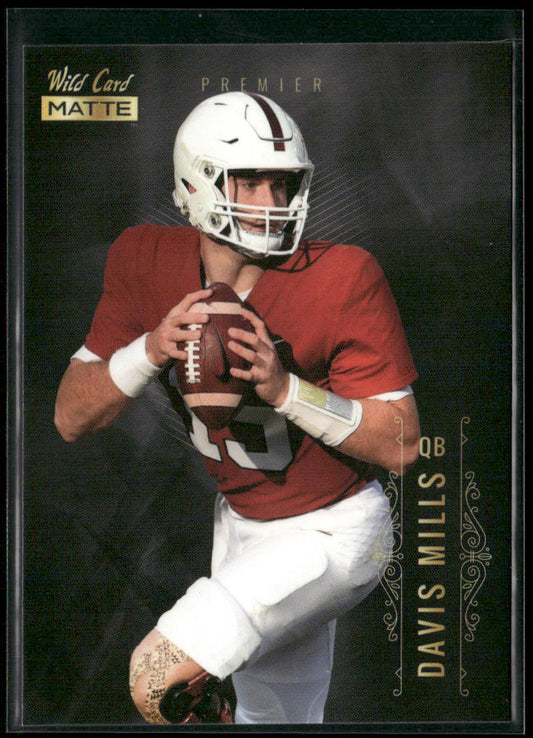 Davis Mills 2021 Wild Card Matte White Black #MBC-25 Stanford Cardinal front