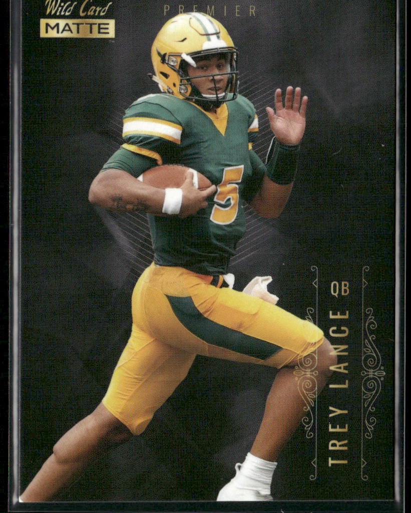 Trey Lance 2021 Wild Card Matte White Black #MBC-6 North Dakota State Bison front