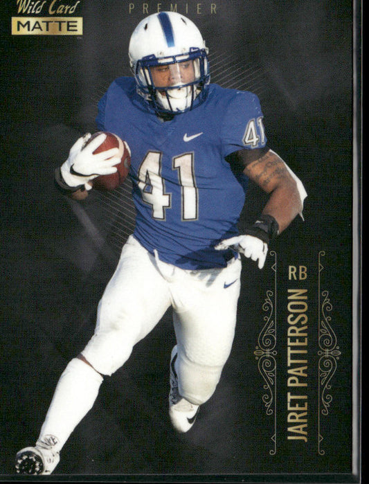 Jaret Patterson 2021 Wild Card Matte White Black #MBC-68 Buffalo Bulls