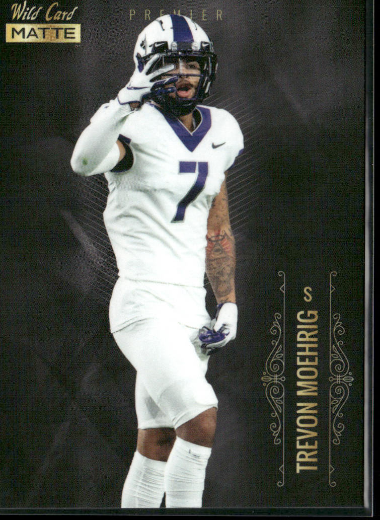 Trevon Moehrig 2021 Wild Card Matte White Black #MBC-46 TCU Horned Frogs