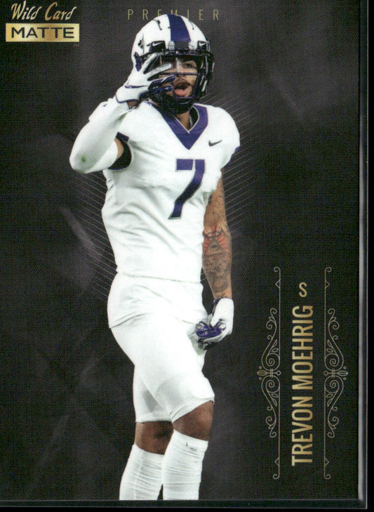 Trevon Moehrig 2021 Wild Card Matte White Black #MBC-46 TCU Horned Frogs