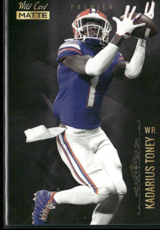 Kadarius Toney 2021 Wild Card Matte White Black #MBC-28 Florida Gators