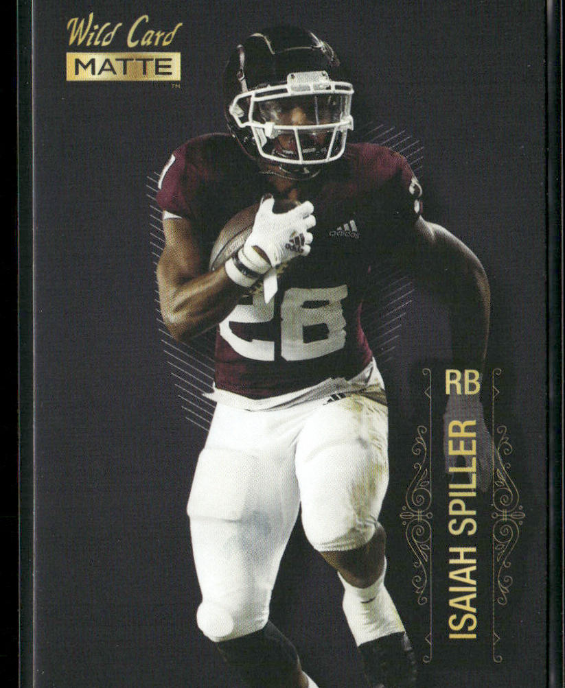 Isaiah Spiller 2022 Wild Card Matte Black #MB-50 Texas A&M Aggies
