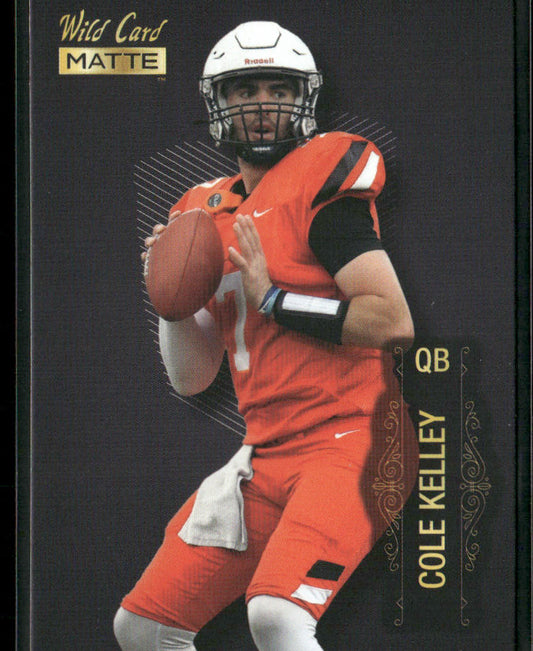 Cole Kelley 2022 Wild Card Matte Black #MB-20 Southeastern Louisiana Lions