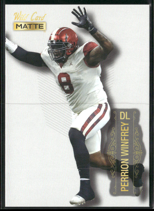 Perrion Winfrey 2022 Wild Card Matte White #MB-98 Oklahoma Sooners