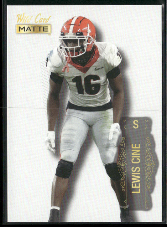 Lewis Cine 2022 Wild Card Matte White #MB-85 Georgia Bulldogs