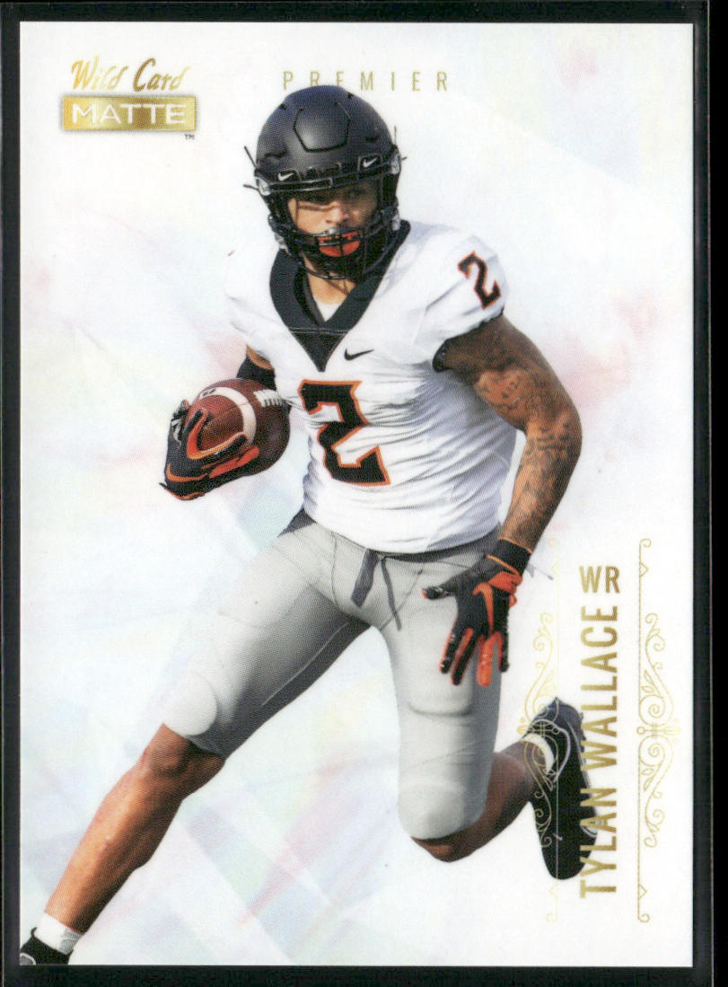 Tylan Wallace 2021 Wild Card Matte White #MBC-56 Oklahoma State Cowboys