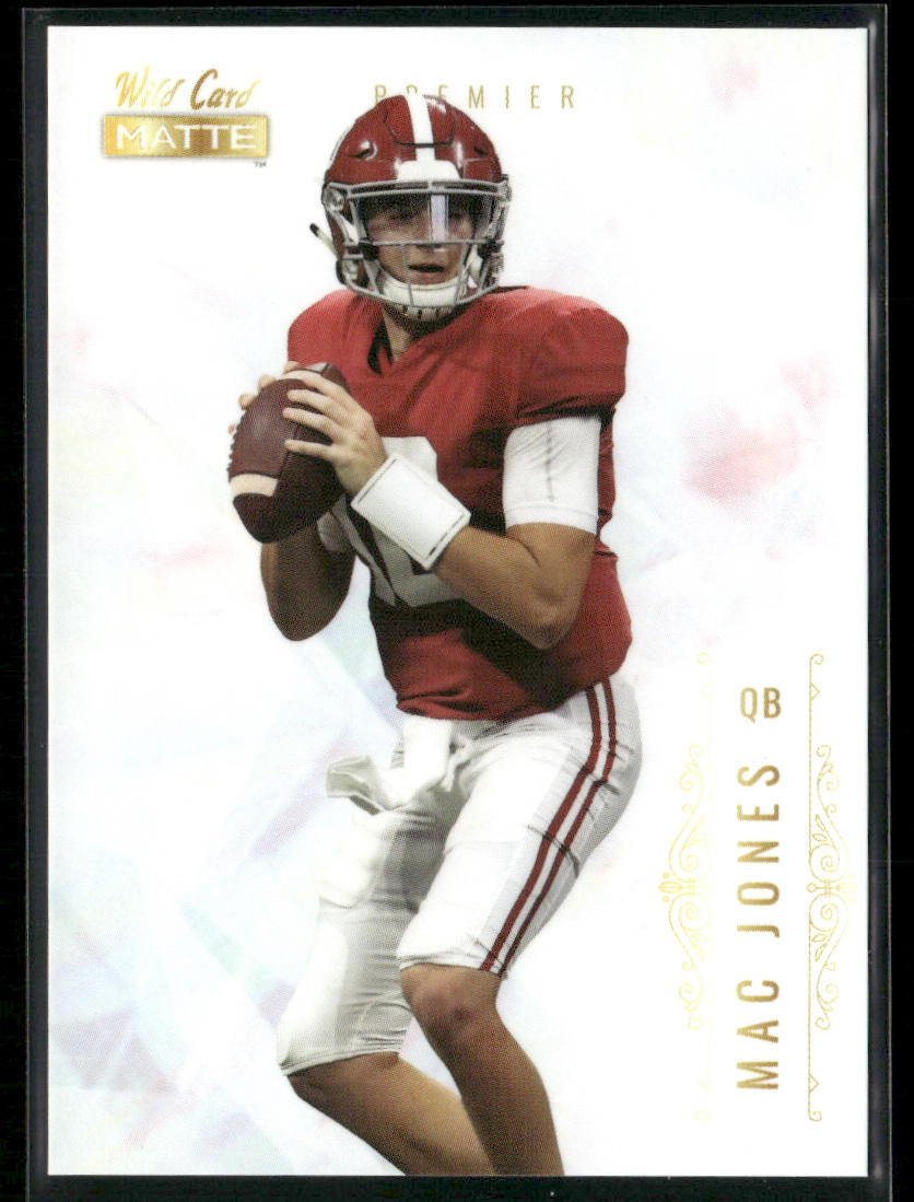 Mac Jones 2021 Wild Card Matte White #MBC-3 Alabama Crimson Tide