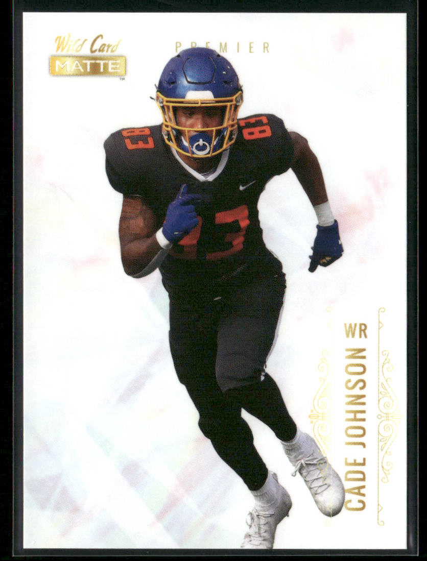 Cade Johnson 2021 Wild Card Matte White #MBC-70 South Dakota State Jackrabbits