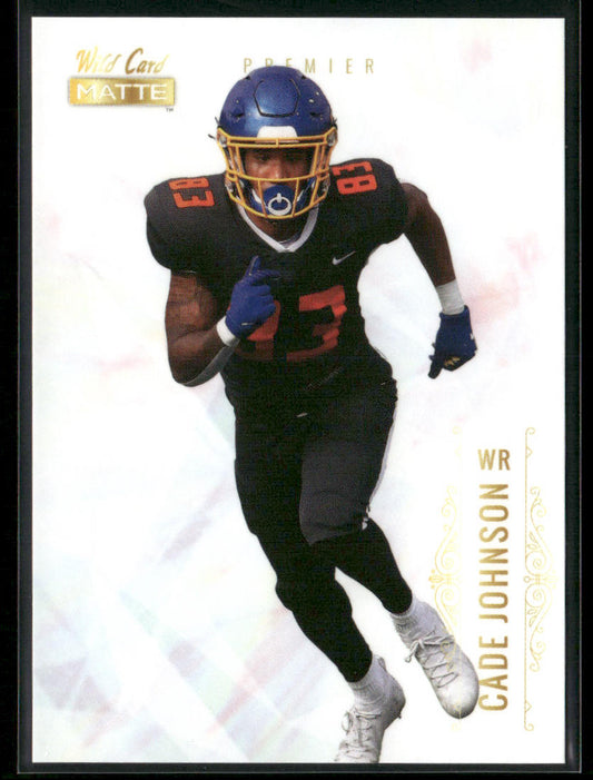 Cade Johnson 2021 Wild Card Matte White #MBC-70 South Dakota State Jackrabbits