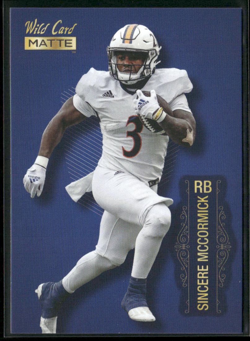 Sincere McCormick 2022 Wild Card Matte Blue #MB-100 UTSA Roadrunners