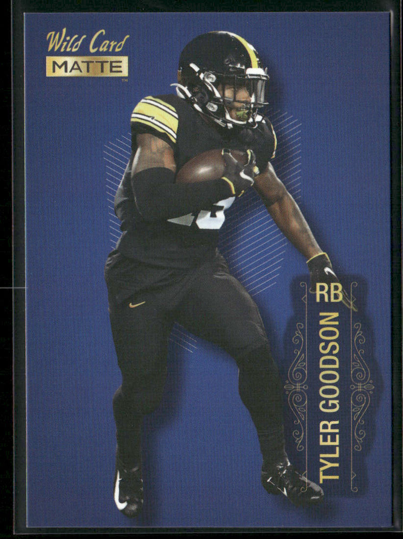 Tyler Goodson 2022 Wild Card Matte Blue #MB-113 Iowa Hawkeyes