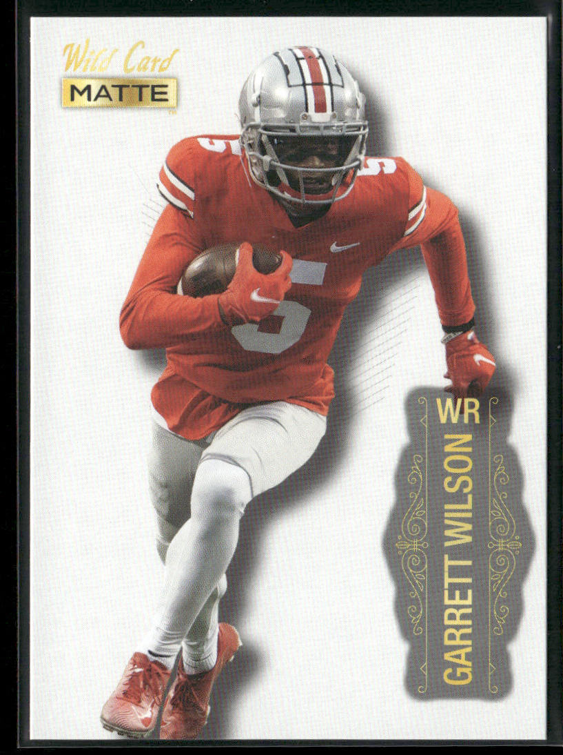 Garrett Wilson 2022 Wild Card Matte White #MB-45 Ohio State Buckeyes