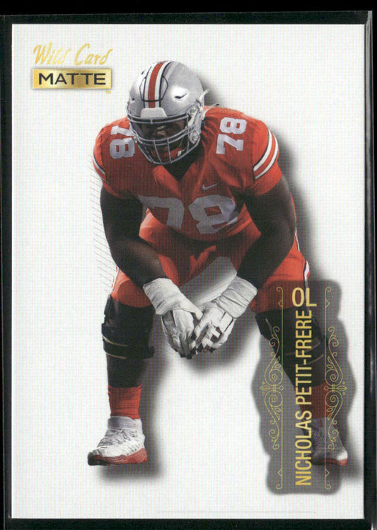 Nicholas Petit-Frere 2022 Wild Card Matte White #MB-96 Ohio State Buckeyes