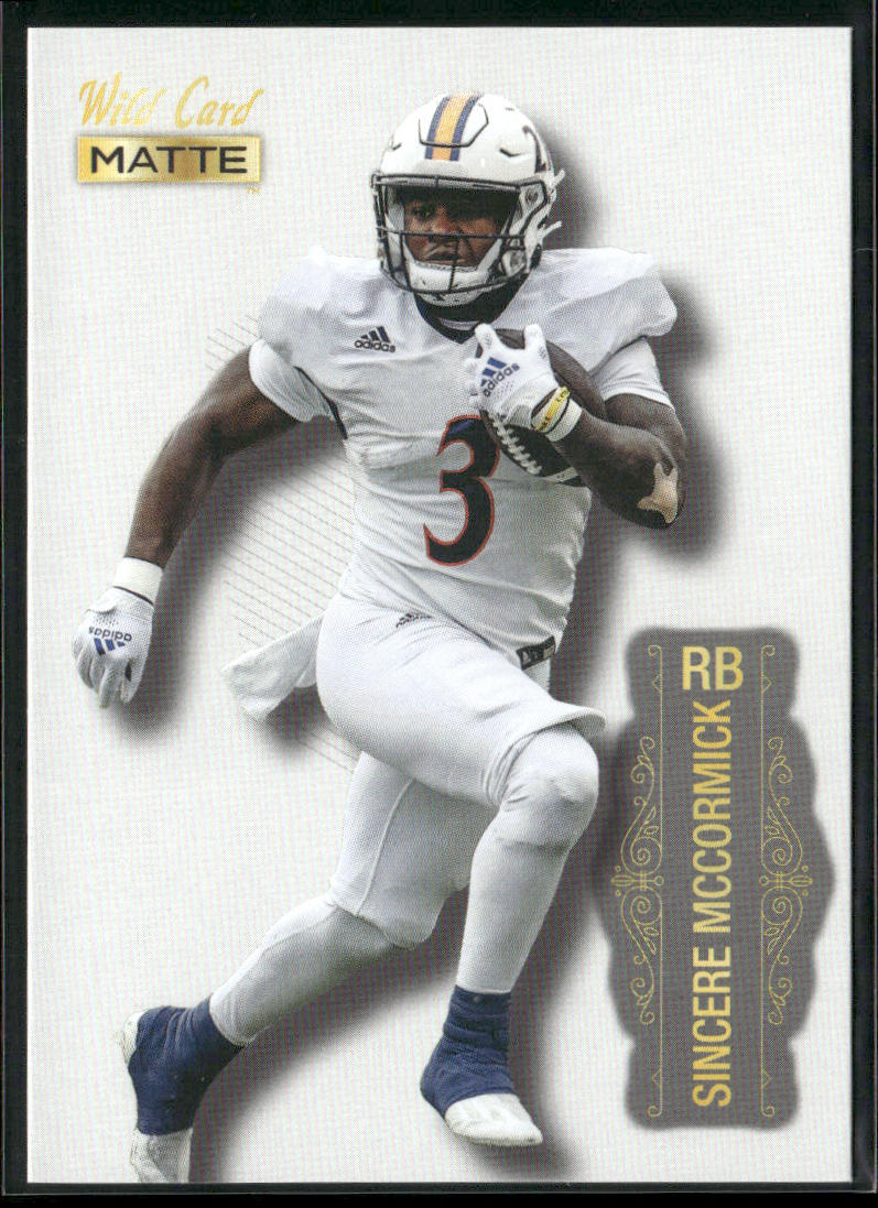 Sincere McCormick 2022 Wild Card Matte White #MB-107 UTSA Roadrunners