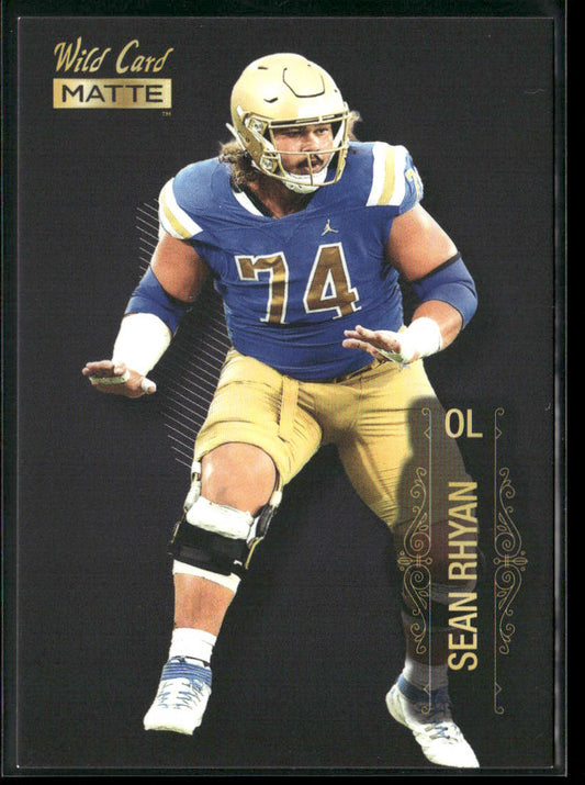 Sean Rhyan 2022 Wild Card Matte Black #MB-99 UCLA Bruins front
