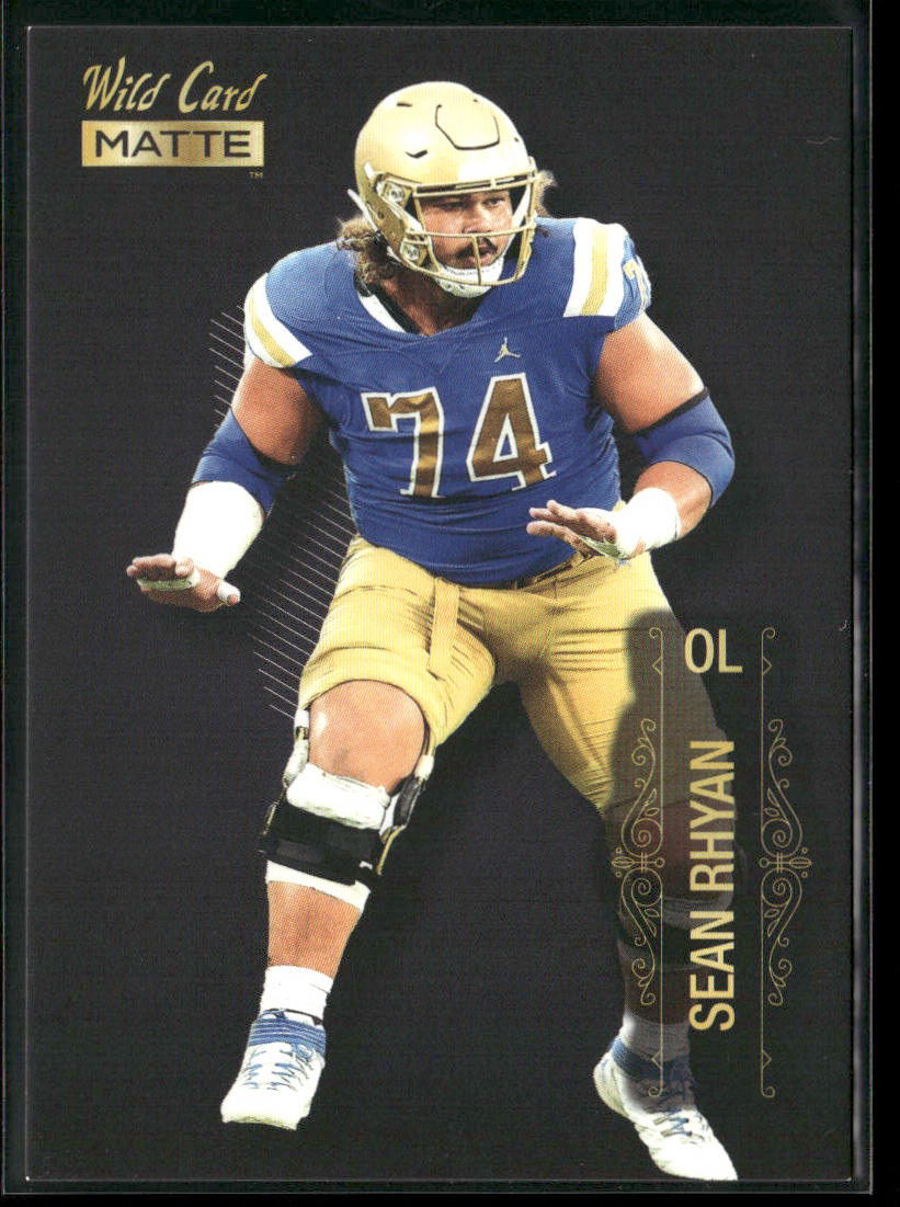 Sean Rhyan 2022 Wild Card Matte Black #MB-99 UCLA Bruins front