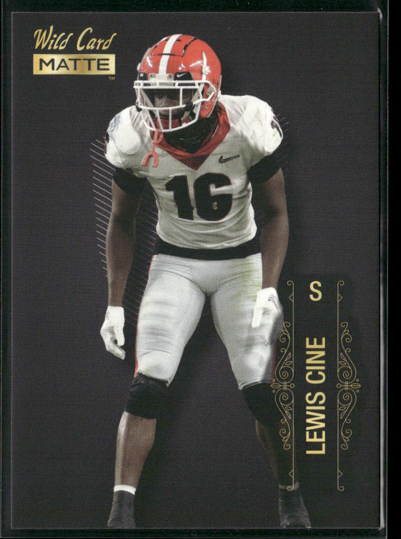 Lewis Cine 2022 Wild Card Matte Black #MB-79 Georgia Bulldogs front