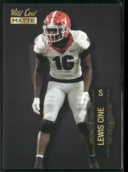Lewis Cine 2022 Wild Card Matte Black #MB-79 Georgia Bulldogs front