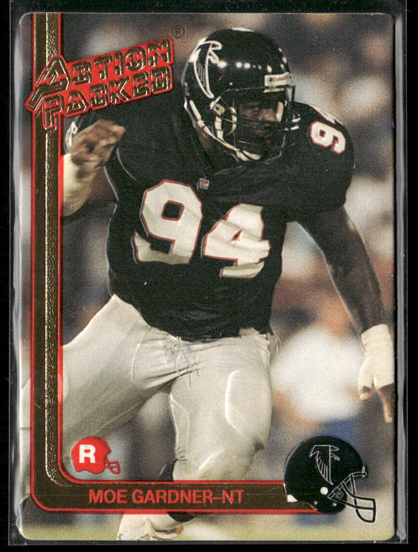Moe Gardner 1991 Action Packed Rookie/Update #50 RC Atlanta Falcons
