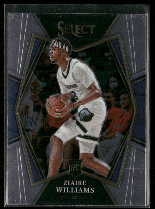 Ziaire Williams 2021-22 Panini Select #181 RC Memphis Grizzlies