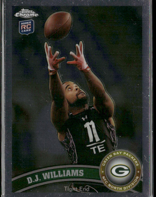 D.J. Williams 2011 Topps Chrome #65 RC Green Bay Packers