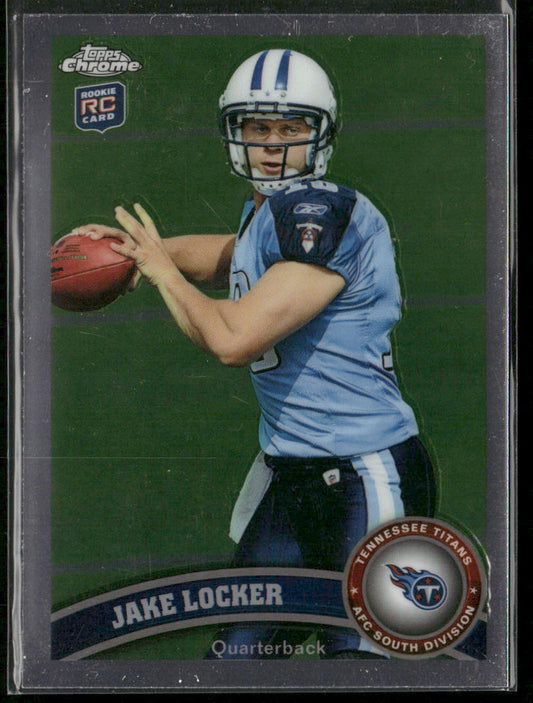Jake Locker 2011 Topps Chrome #185 RC Tennessee Titans