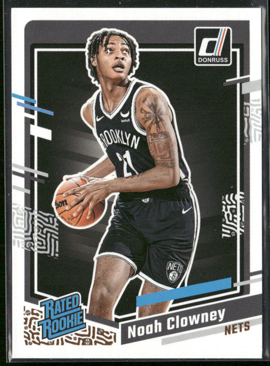 Noah Clowney 2023-24 Donruss #234 RC Brooklyn Nets