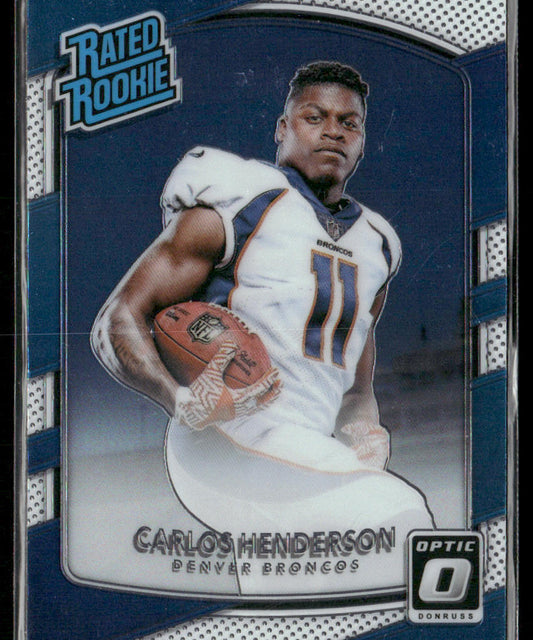 Carlos Henderson 2017 Donruss Optic #186 RC Denver Broncos