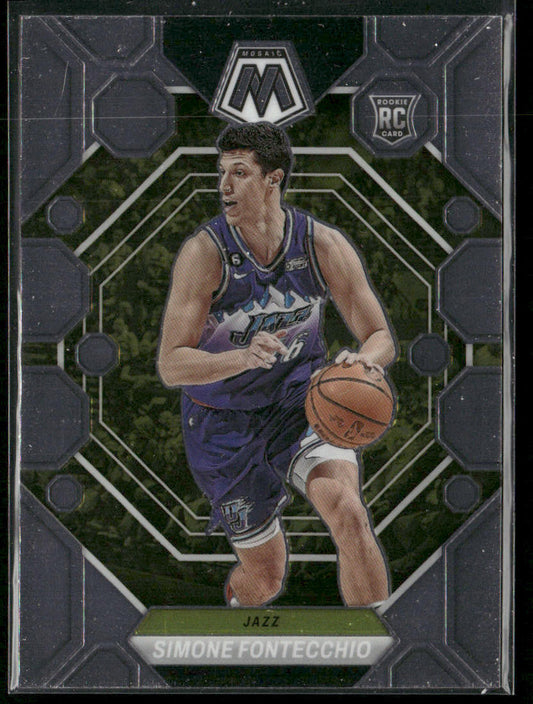 Simone Fontecchio 2022-23 Panini Mosaic #232 RC Utah Jazz