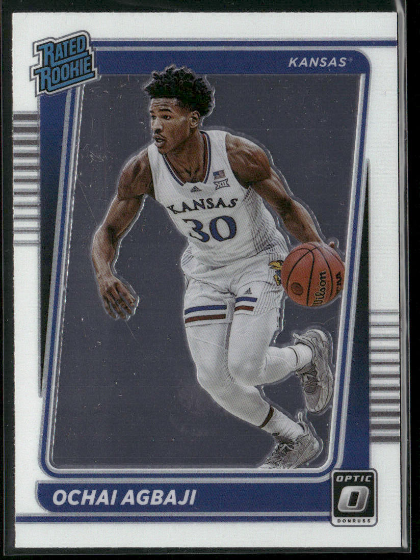 Ochai Agbaji 2022 Panini Chronicles Draft Picks Donruss Optic Rated Rookie #20 front