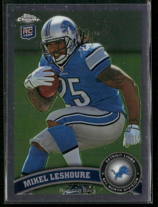Mikel Leshoure 2011 Topps Chrome #74 RC Detroit Lions