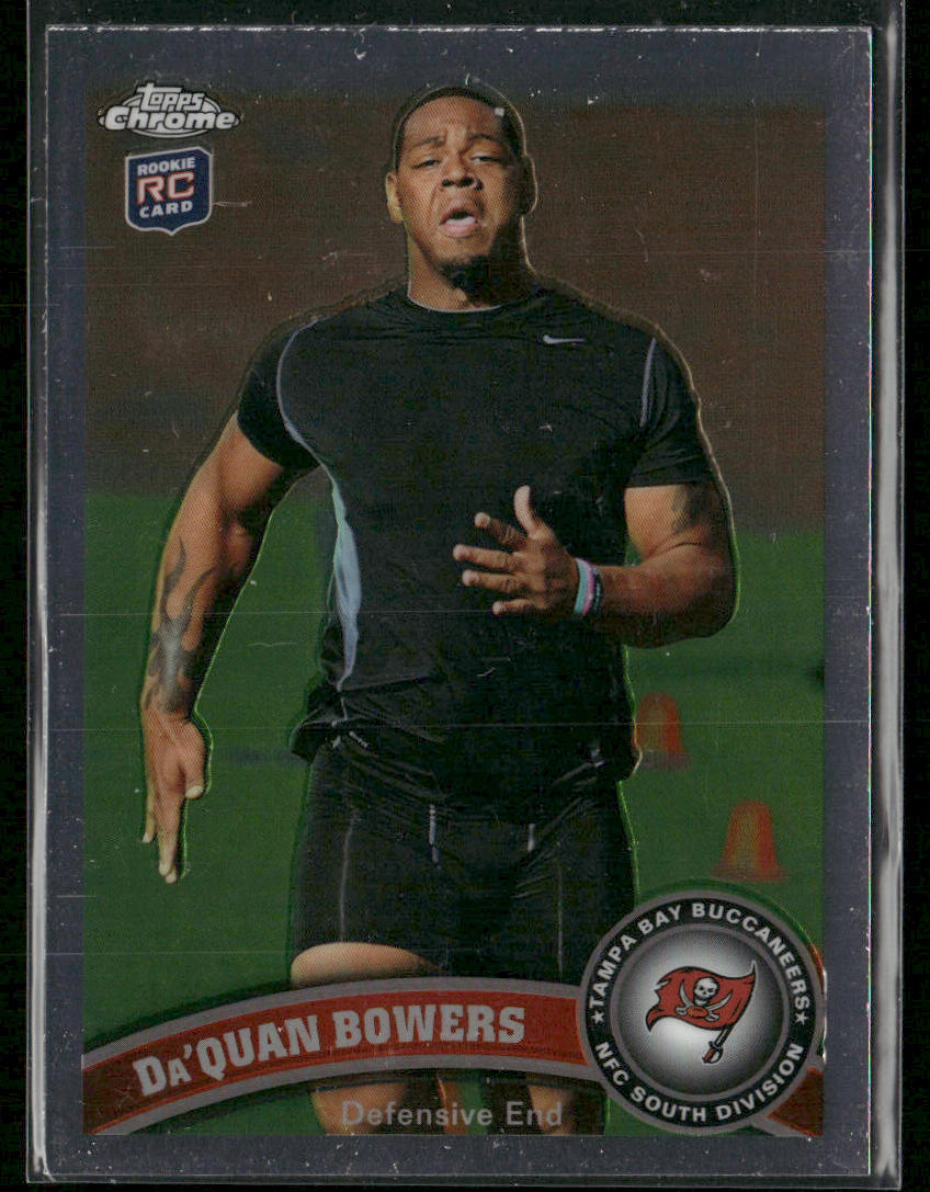 Da'Quan Bowers 2011 Topps Chrome #72 RC Tampa Bay Buccaneers