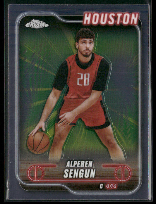 Alperen Sengun 2024-25 Topps Chrome #106 Houston Rockets front
