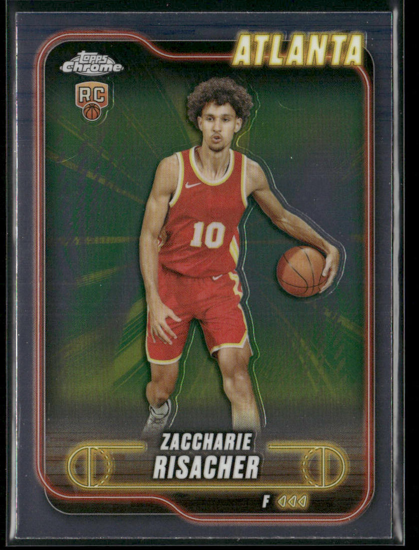 Zaccharie Risacher 2024-25 Topps Chrome #169 RC Atlanta Hawks