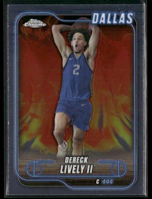 Dereck Lively II 2024-25 Topps Chrome #114 Dallas Mavericks front