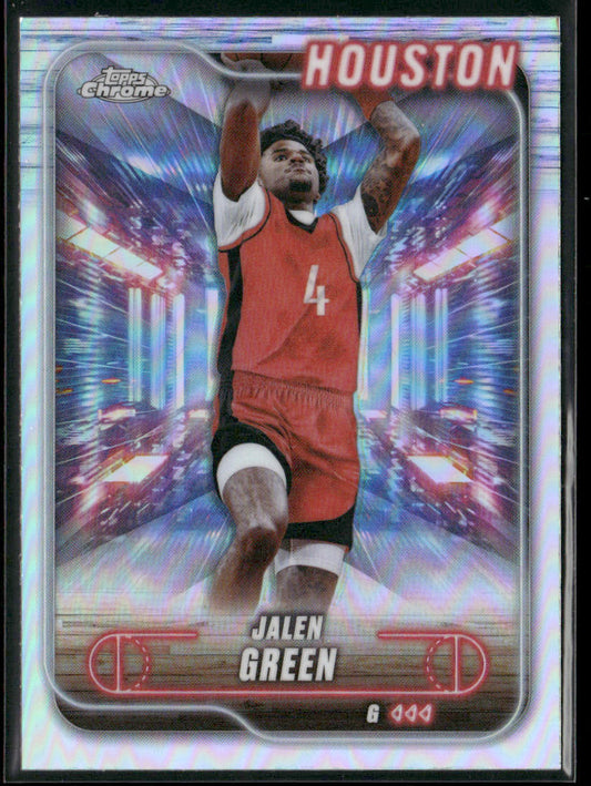 Jalen Green 2024-25 Topps Chrome Refractor #199 Houston Rockets
