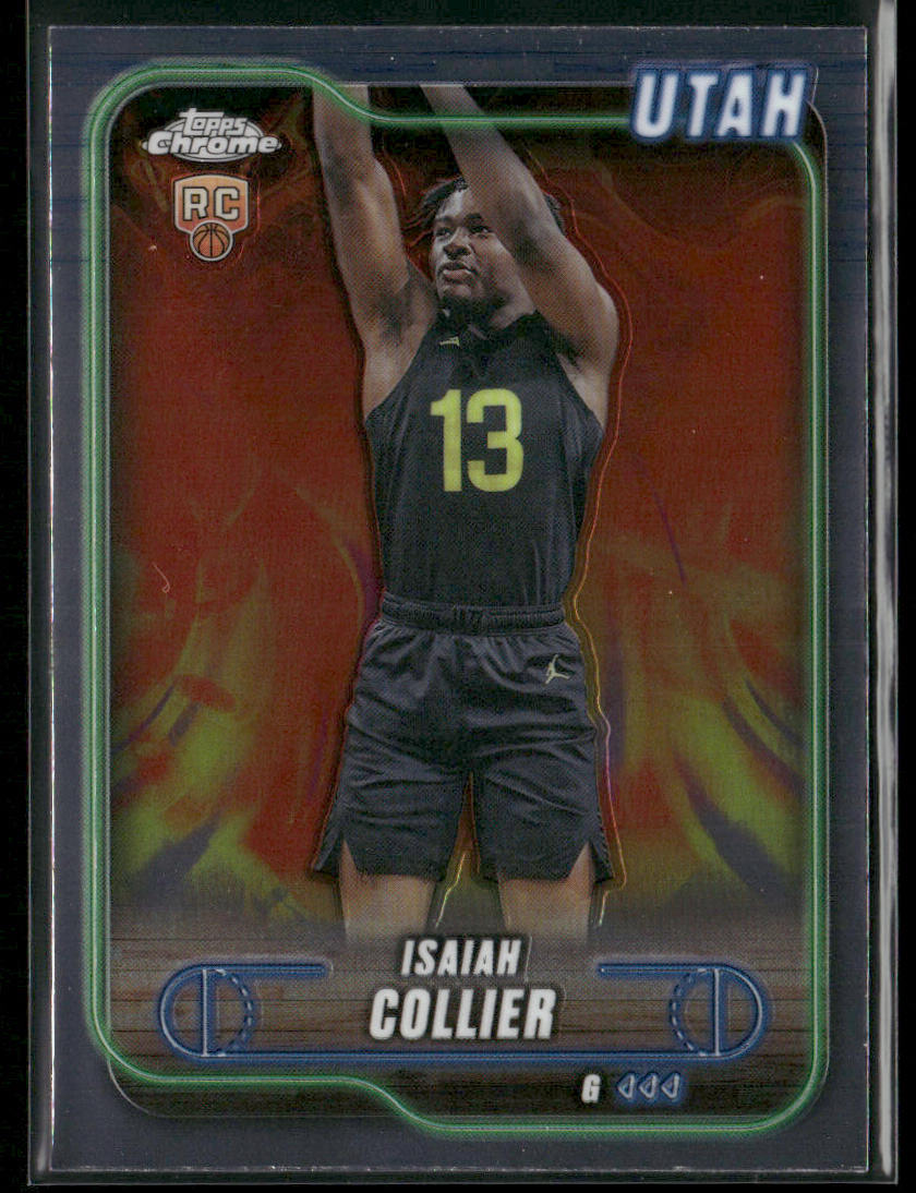 Isaiah Collier 2024-25 Topps Chrome #112 RC Utah Jazz front