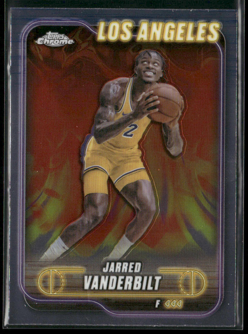 Jarred Vanderbilt 2024-25 Topps Chrome #27 Los Angeles Lakers front