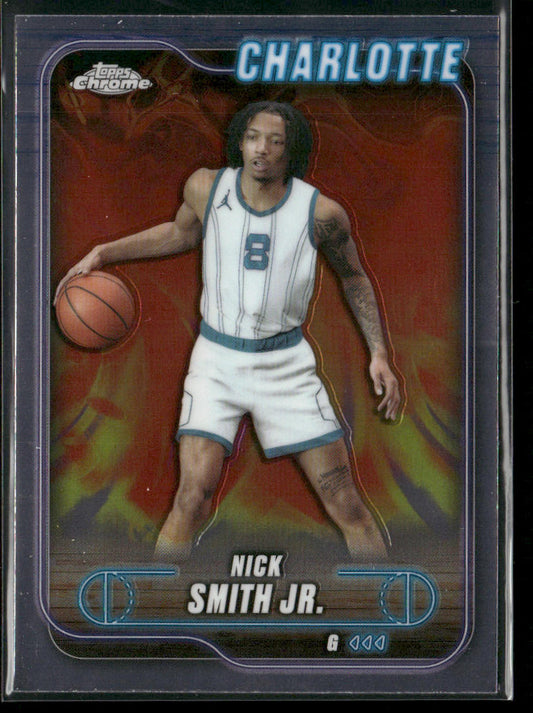 Nick Smith Jr. 2024-25 Topps Chrome #19 Charlotte Hornets front