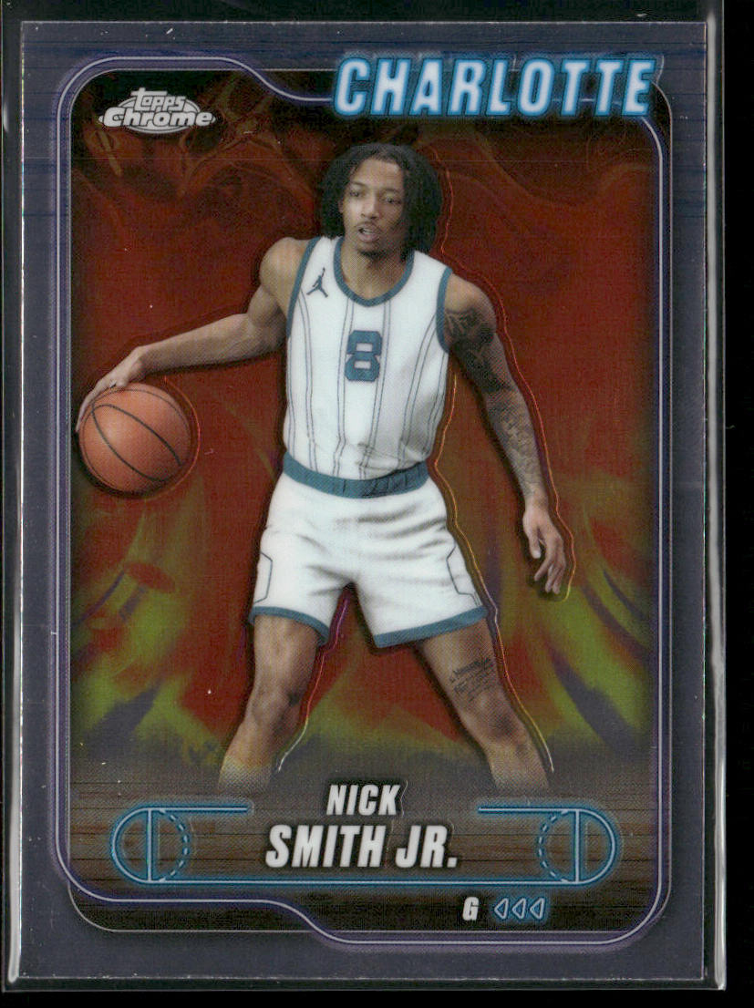 Nick Smith Jr. 2024-25 Topps Chrome #19 Charlotte Hornets front