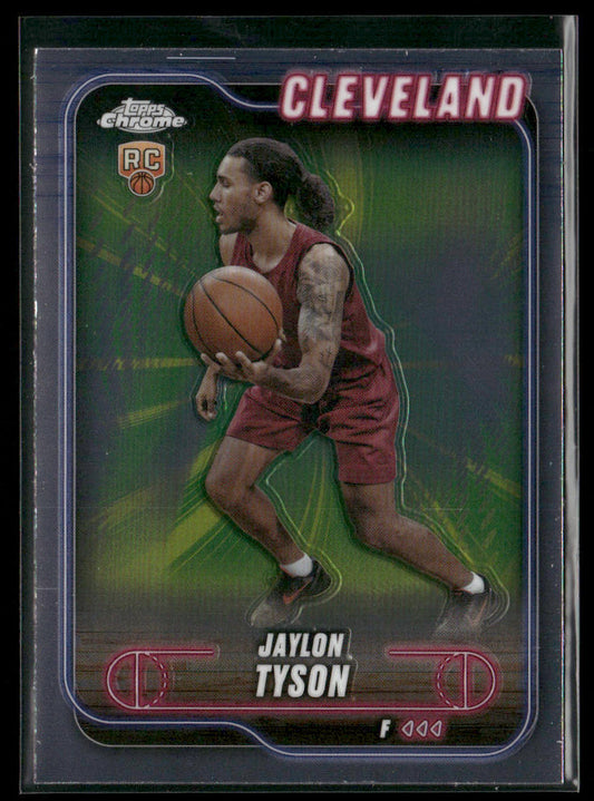 Jaylon Tyson 2024-25 Topps Chrome #168 RC Cleveland Cavaliers