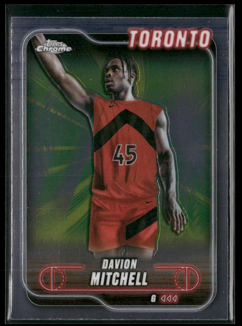 Davion Mitchell 2024-25 Topps Chrome #128 Toronto Raptors front