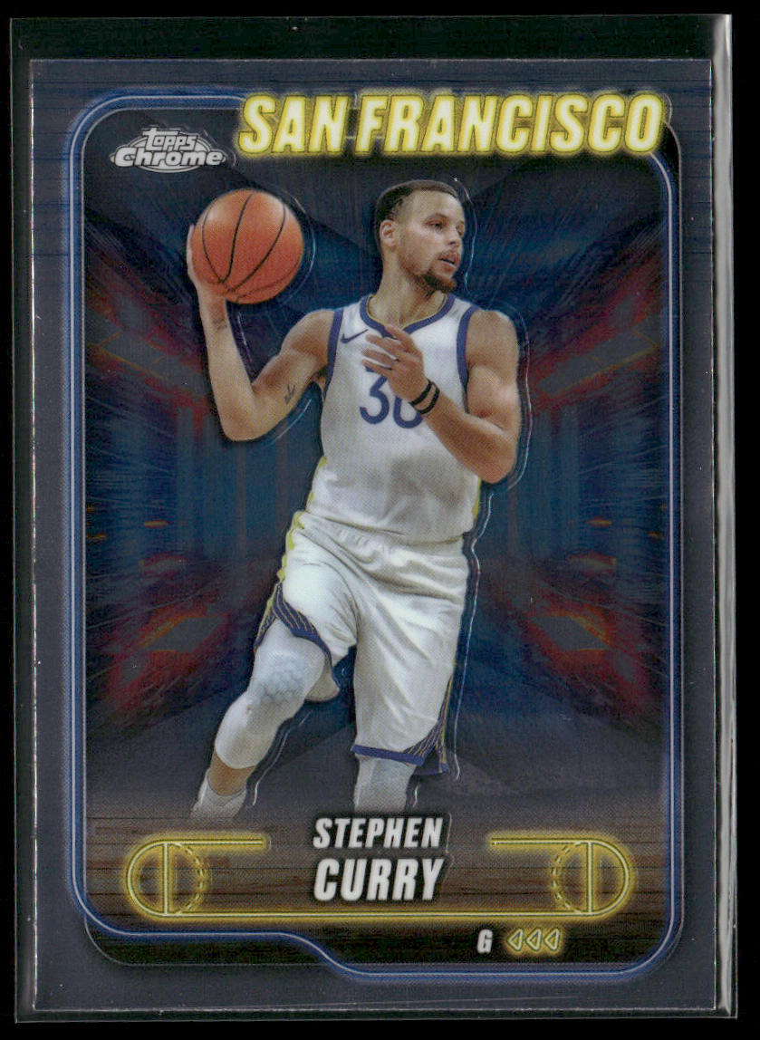 Stephen Curry 2024-25 Topps Chrome #187 Golden State Warriors front