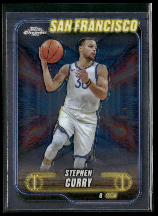 Stephen Curry 2024-25 Topps Chrome #187 Golden State Warriors front